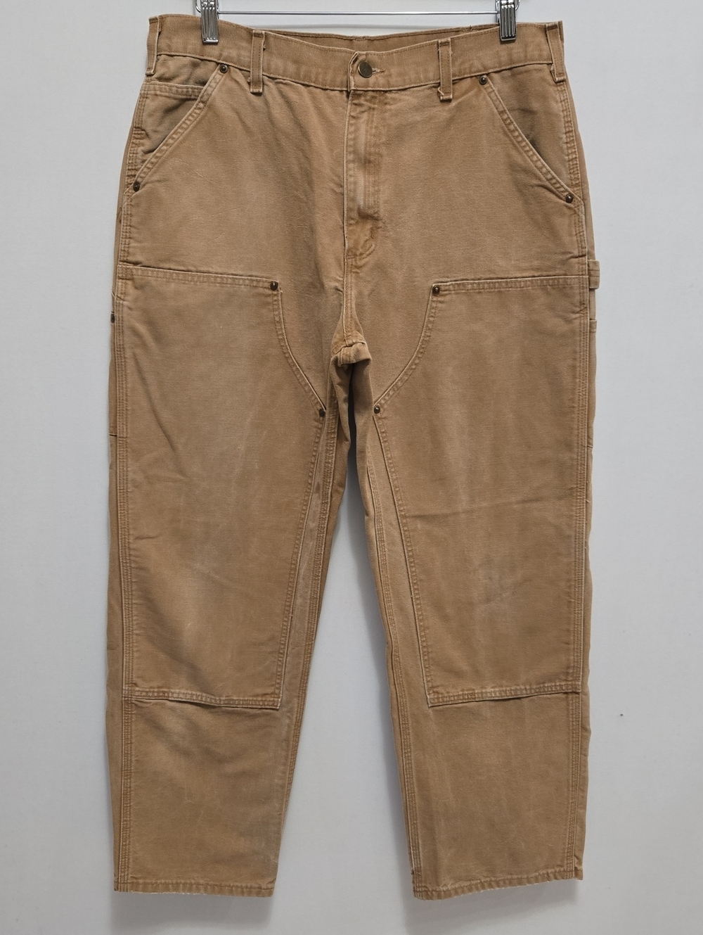 Carhartt B136 Brown Double Knee Duck Work Pants‎ 36x32 Carpenter Dungaree